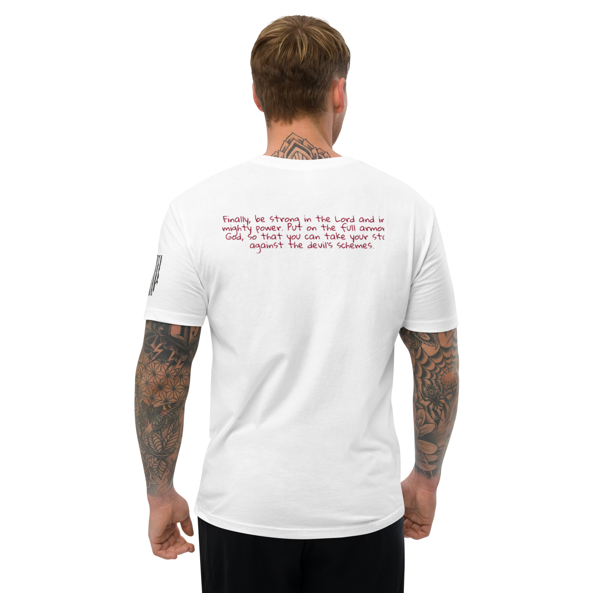 Ultra Premium Armor of God Fitted Tee - Image 7