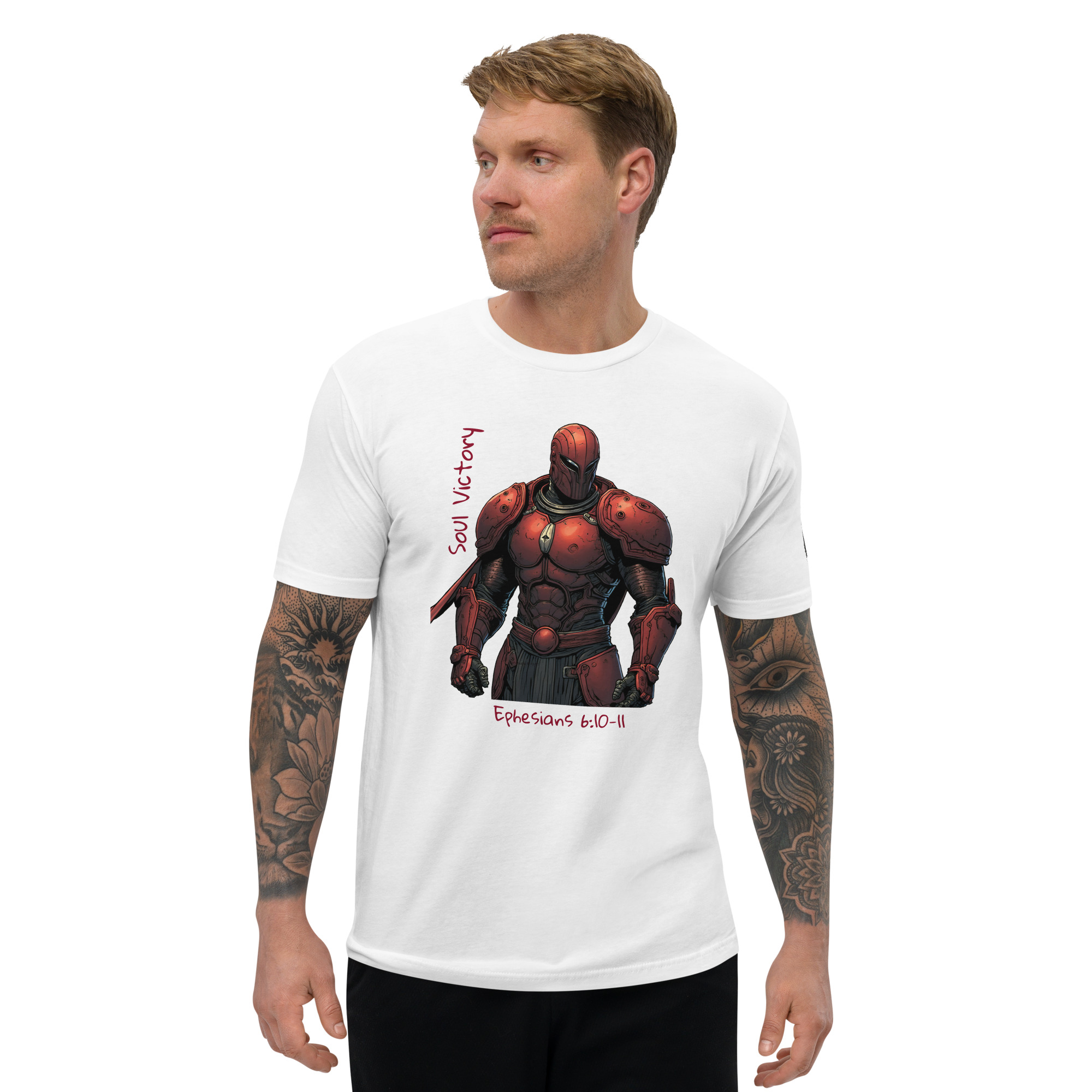 Ultra Premium Armor of God Fitted Tee - Image 6